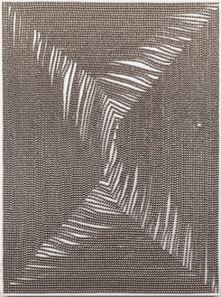 丹·科伦，Kingdom Come, 2012帆布钢钉，66 × 49英寸(167.6 × 124.5厘米)©丹·科伦