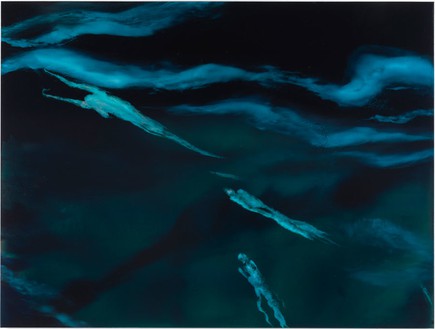 丹·科伦，《女武神的骑行》，2013年布面油画，89.5 × 119英寸(227.3 × 302.3厘米)©丹·科伦，克里斯托弗·伯克摄影