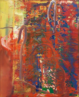 Gerhard Richter, Abstraktes Bild(抽象画)，1986布面油画，31 3 / 8 × 26 3 / 8英寸(82 × 67厘米)©Gerhard Richter