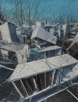 贾爱莉，荒地，2007布面油画，105⅛× 78¾英寸(267 × 200厘米)©贾爱莉工作室