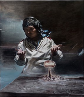贾爱莉，无题，2012布面油画，132¾× 114¼英寸(337 × 290厘米)©贾爱莉工作室