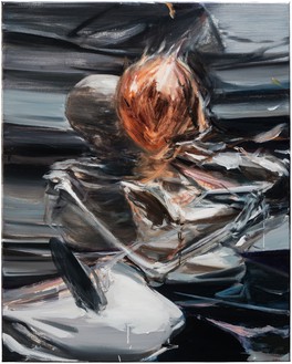 贾爱莉，无题，2016布面油画，39 3 / 8 × 31½英寸(100 × 80厘米)©贾爱莉工作室