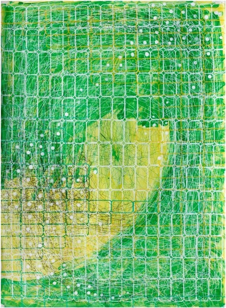 里克·洛，无题，2018纸上墨水和丙烯，35 × 26½英寸(88.9 × 67.3厘米)©里克·洛工作室
