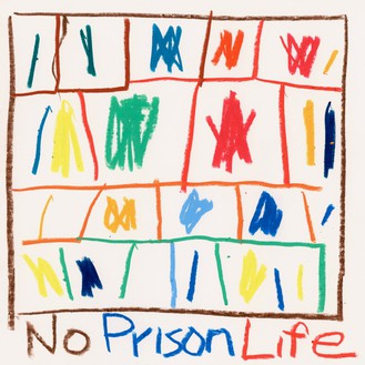 斯坦利·惠特尼，没有监狱生活，2020蜡笔纸，10¼× 10¼英寸(26 × 26厘米)©斯坦利·惠特尼