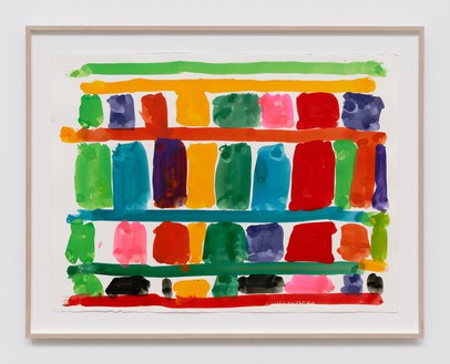 斯坦利·惠特尼，无题，2021纸上水粉画，22½× 30英寸(57.2 × 76.2厘米)©斯坦利·惠特尼