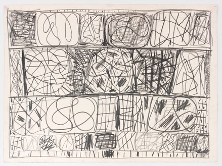 斯坦利·惠特尼，无题，1998日本宣纸石墨，22 × 30英寸(55.9 × 76.2厘米)©斯坦利·惠特尼