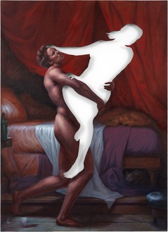 Titus Kaphar, Rapture, 2011布面油画，96 × 70英寸(243.8 × 177.8厘米)©Titus Kaphar。图片:Rob McKeever