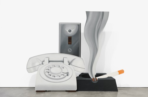 汤姆·韦塞尔曼，《静物#56》，1967-69成型帆布油画，分三部分，整体:93.5 × 108 × 36英寸(237.5 × 274.3 × 91.4厘米)，mus<s:1>现代艺术与当代艺术，尼斯©汤姆·韦塞尔曼的遗产/由ARS/VAGA授权，纽约