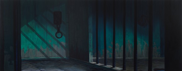 丹·科伦，母亲(监狱)，2018-21布面油画，59 × 151英寸(149.9 × 383.5厘米)©丹·科伦。图片:Rob McKeever