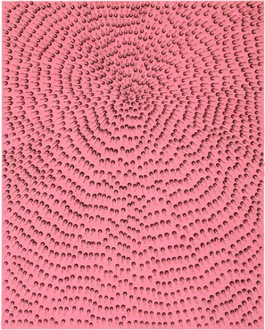 Jennifer Guidi，寻找心(黑色MT，粉色沙子，粉色CS，粉色地面)，2021©Jennifer Guidi。图片来源:Brica Wilcox