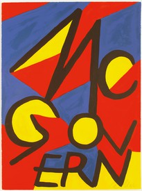 亚历山大·考尔德为麦戈文创作的海报，1972年，平版印刷