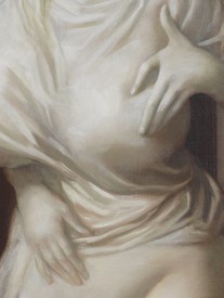 约翰·柯林，纪念，2020(细节)，布面油画，62 × 40英寸(157.5 × 101.6厘米)