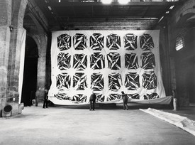 装置视图，西蒙Hantaï， CAPC Musée d 'Art contemporary de Bordeaux, 1981年5月15日- 8月29日