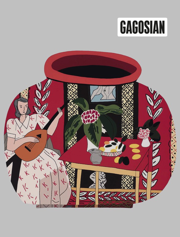 Jonas Wood的《红锅与琵琶演奏者#2 (2018)》登上2019年春季《高古轩季刊》封面