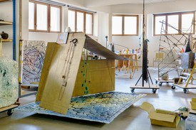 Tatiana Trouvé的工作室，法国蒙特勒伊，2021年